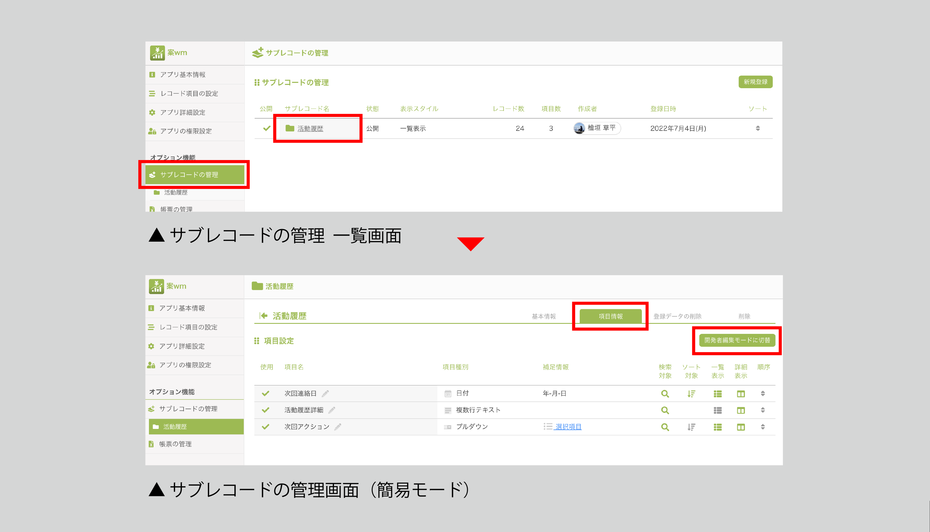 サブレコード開発モード_開く_構成.png