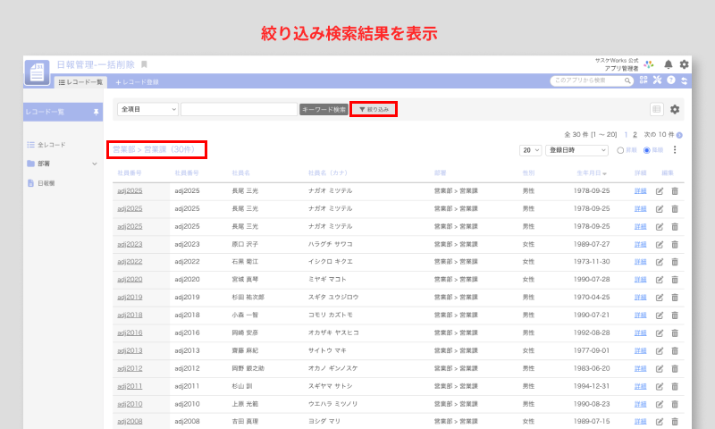 record-list deleteレコードに登録してあるデータを一括削除する-1.png